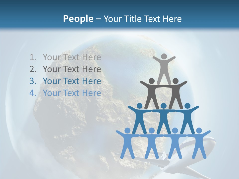 Flying Beach Environment PowerPoint Template