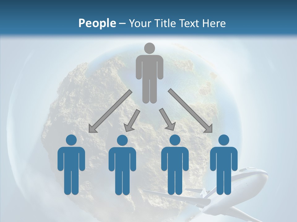 Flying Beach Environment PowerPoint Template