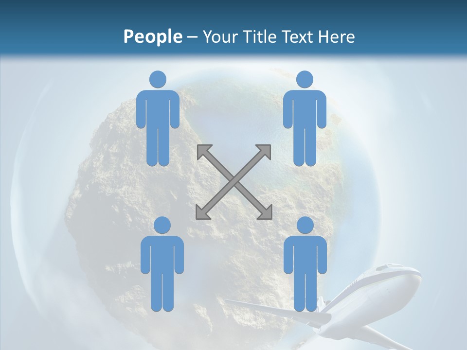 Flying Beach Environment PowerPoint Template