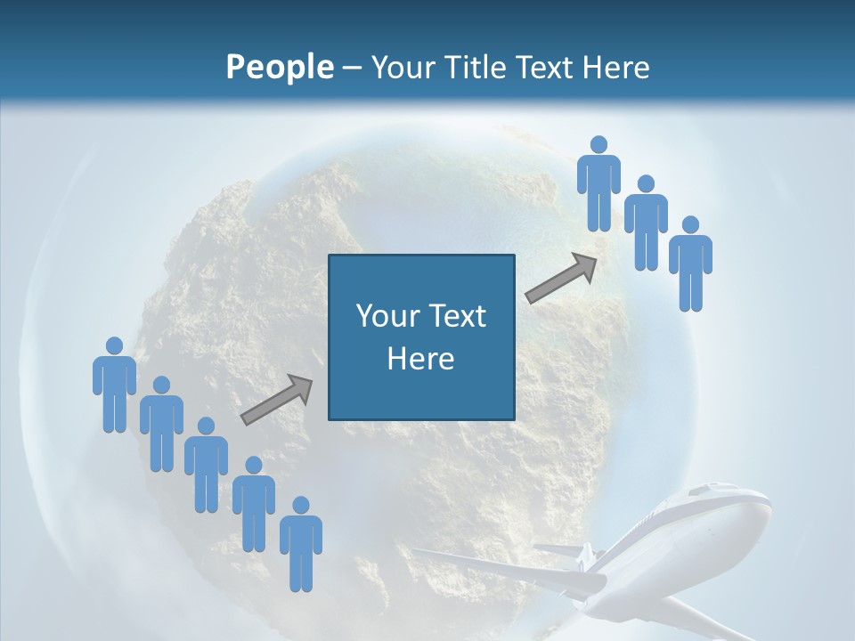 Flying Beach Environment PowerPoint Template