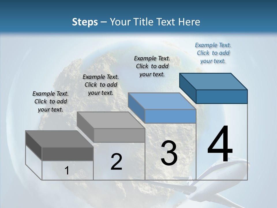 Flying Beach Environment PowerPoint Template