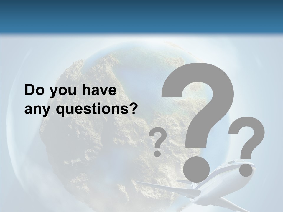 Flying Beach Environment PowerPoint Template