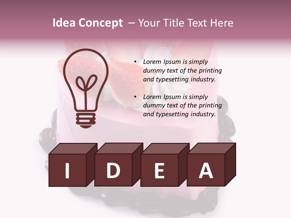 Lollipop Green Love PowerPoint Template