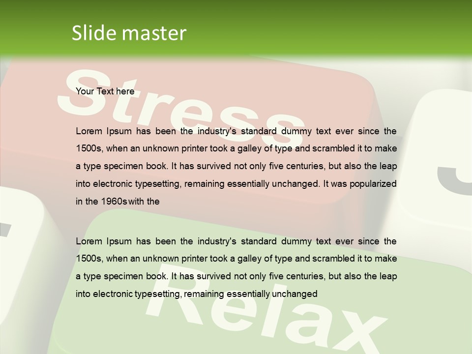 Stressing Overload Relief PowerPoint Template