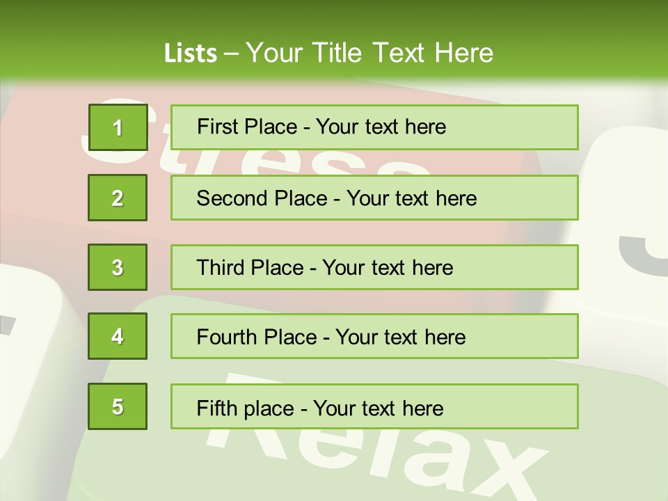 Stressing Overload Relief PowerPoint Template