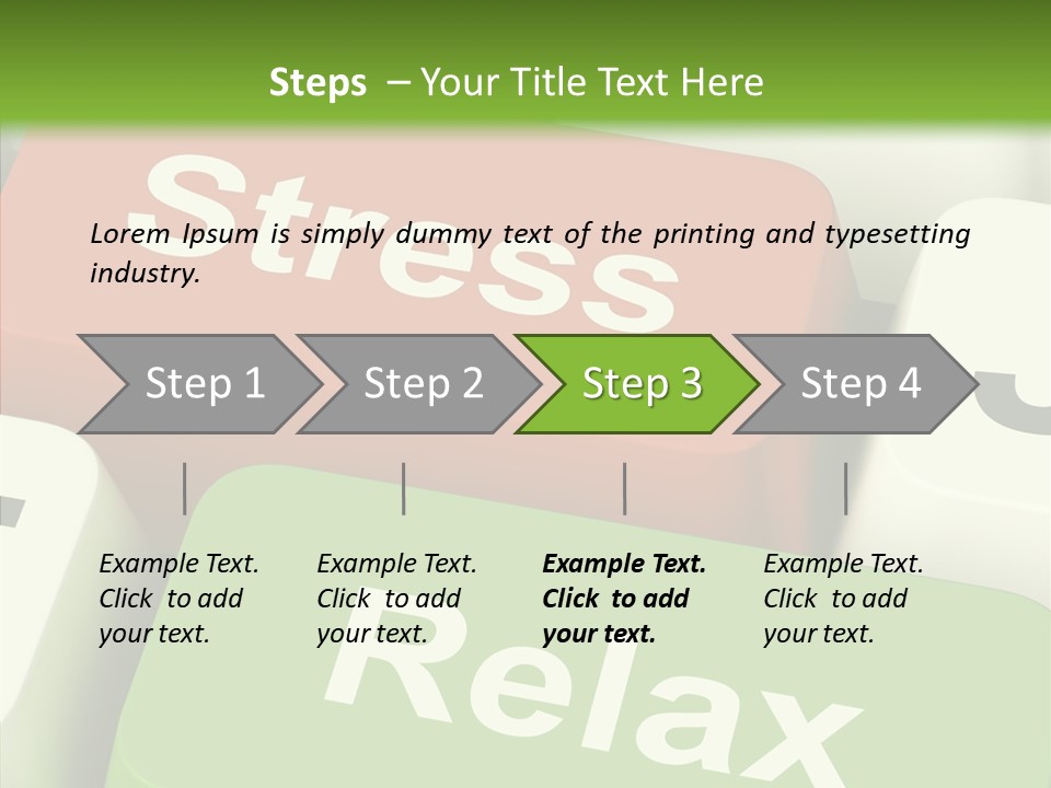 Stressing Overload Relief PowerPoint Template