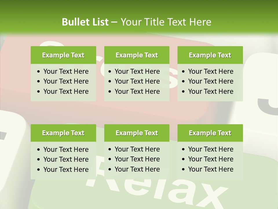 Stressing Overload Relief PowerPoint Template