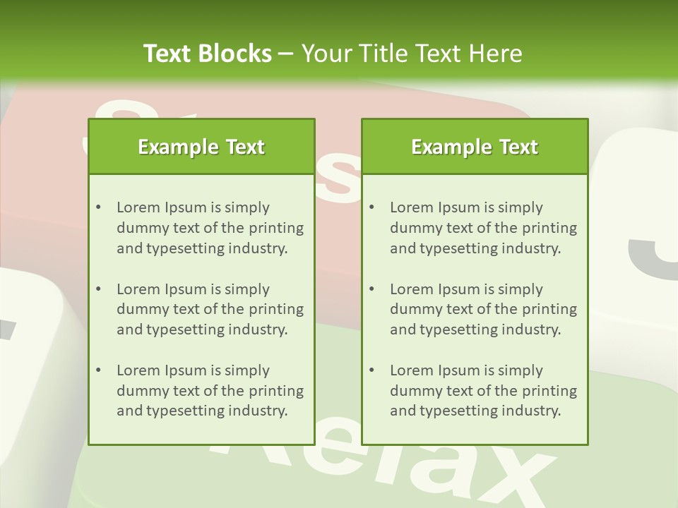 Stressing Overload Relief PowerPoint Template