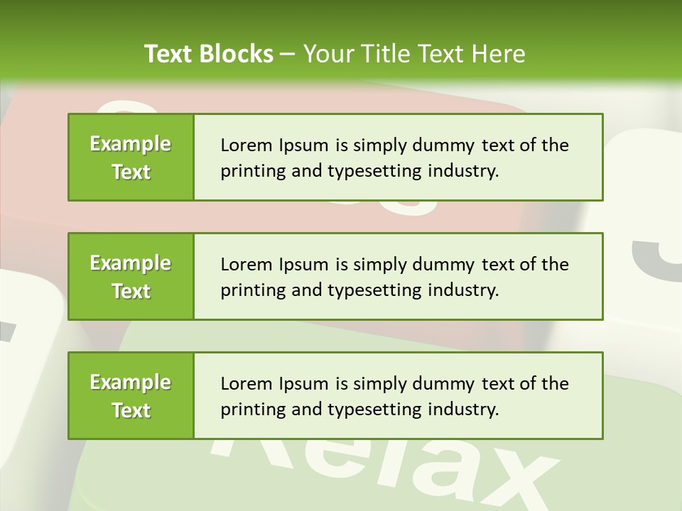 Stressing Overload Relief PowerPoint Template