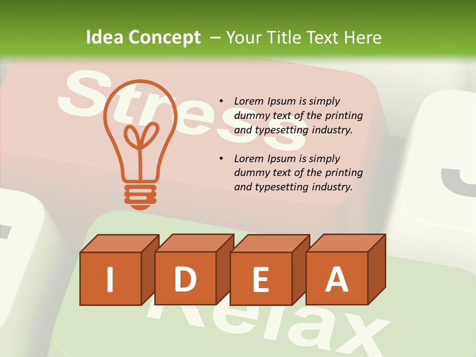 Stressing Overload Relief PowerPoint Template