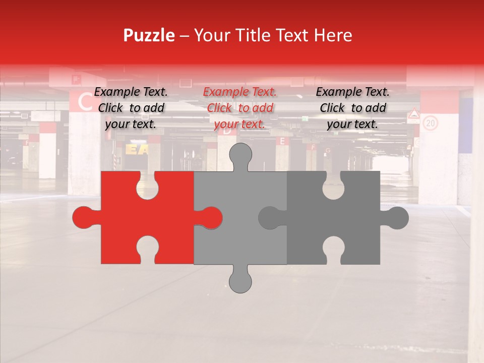 Vehicle Nobody Parking PowerPoint Template