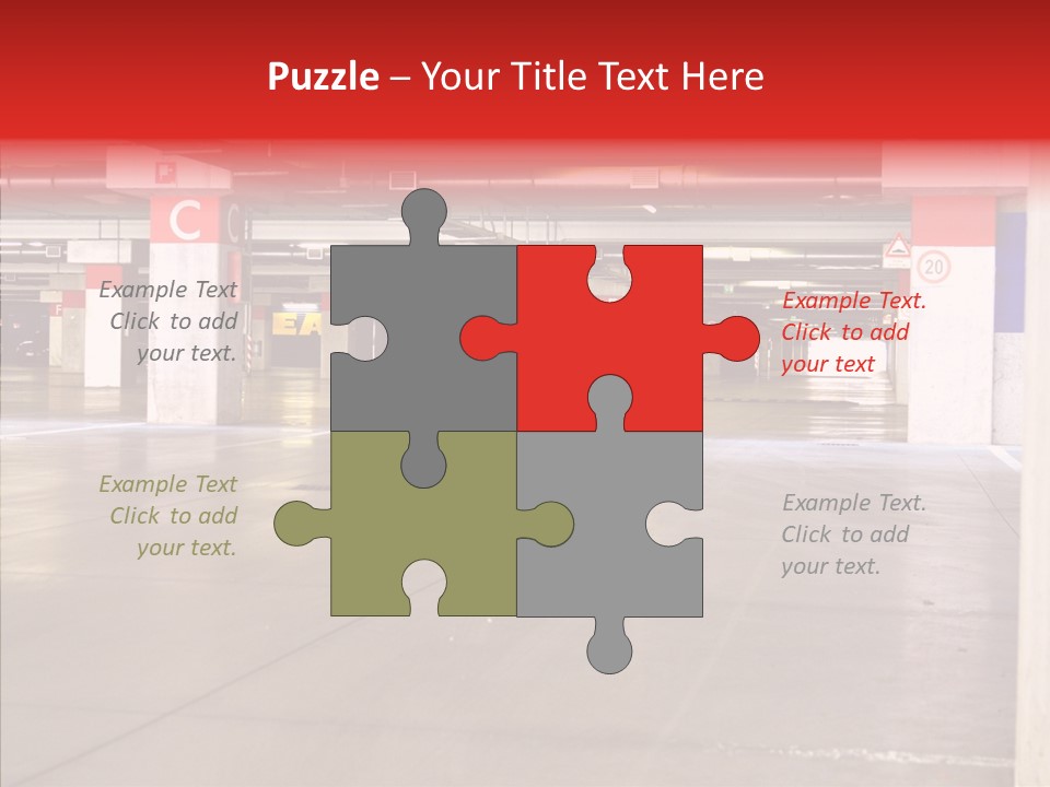 Vehicle Nobody Parking PowerPoint Template