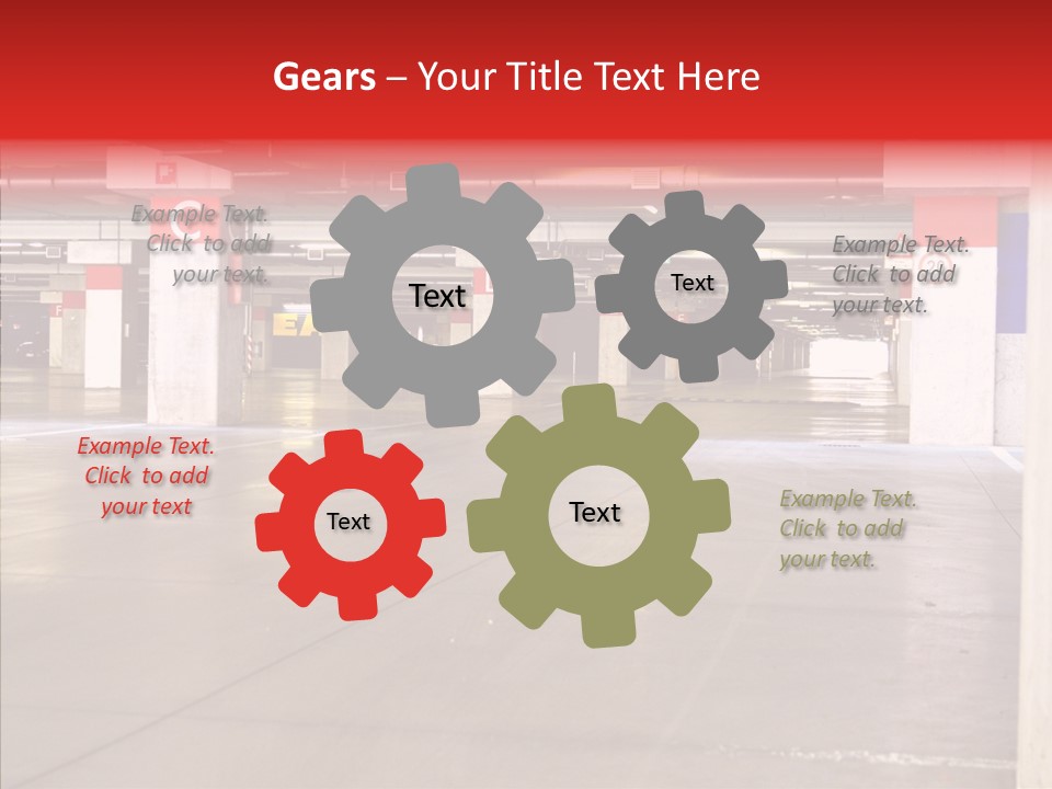 Vehicle Nobody Parking PowerPoint Template