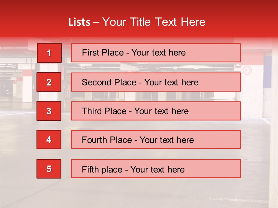 Vehicle Nobody Parking PowerPoint Template