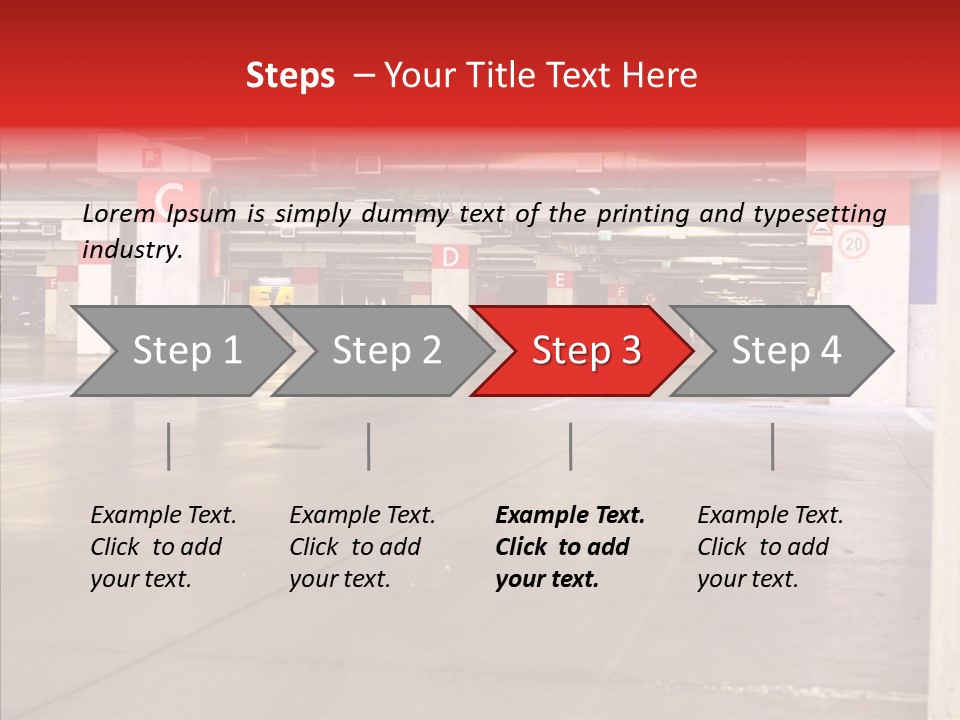 Vehicle Nobody Parking PowerPoint Template