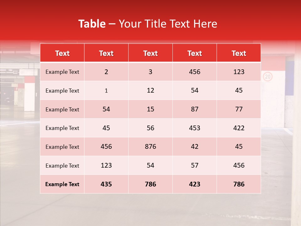 Vehicle Nobody Parking PowerPoint Template