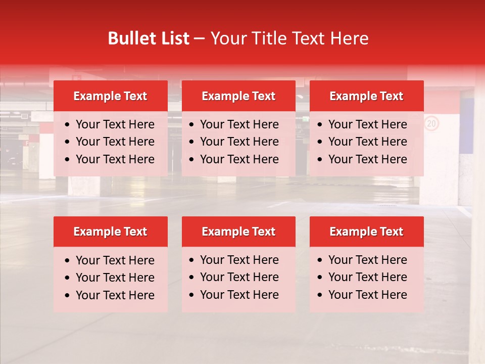 Vehicle Nobody Parking PowerPoint Template