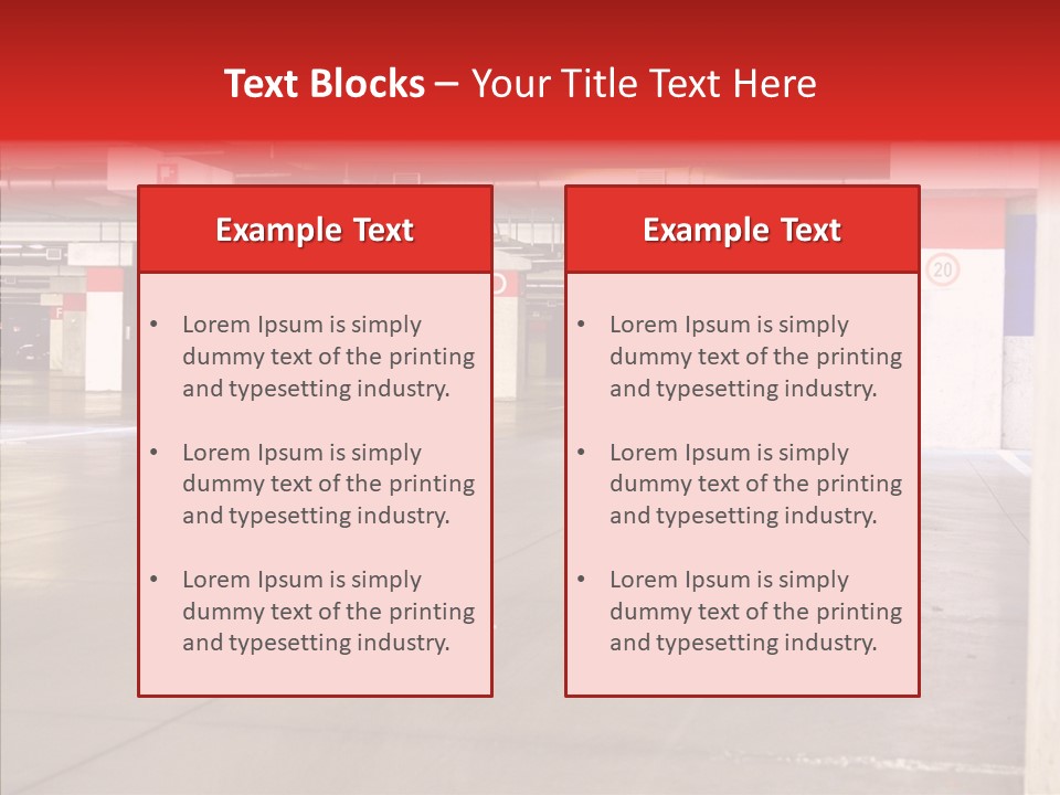 Vehicle Nobody Parking PowerPoint Template
