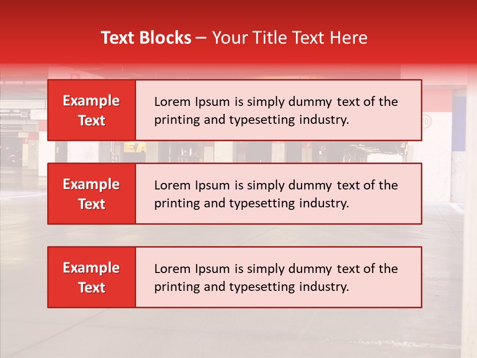 Vehicle Nobody Parking PowerPoint Template