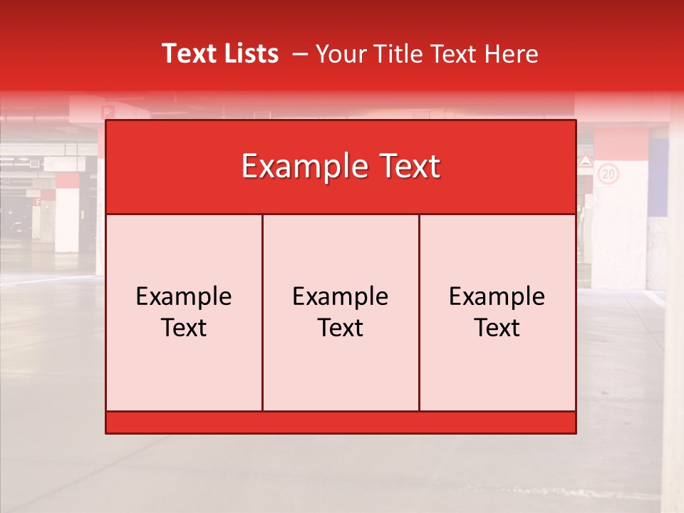 Vehicle Nobody Parking PowerPoint Template