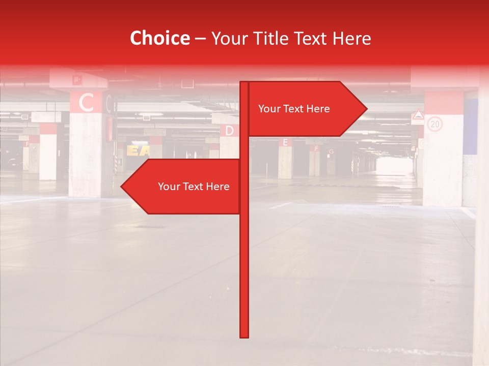 Vehicle Nobody Parking PowerPoint Template