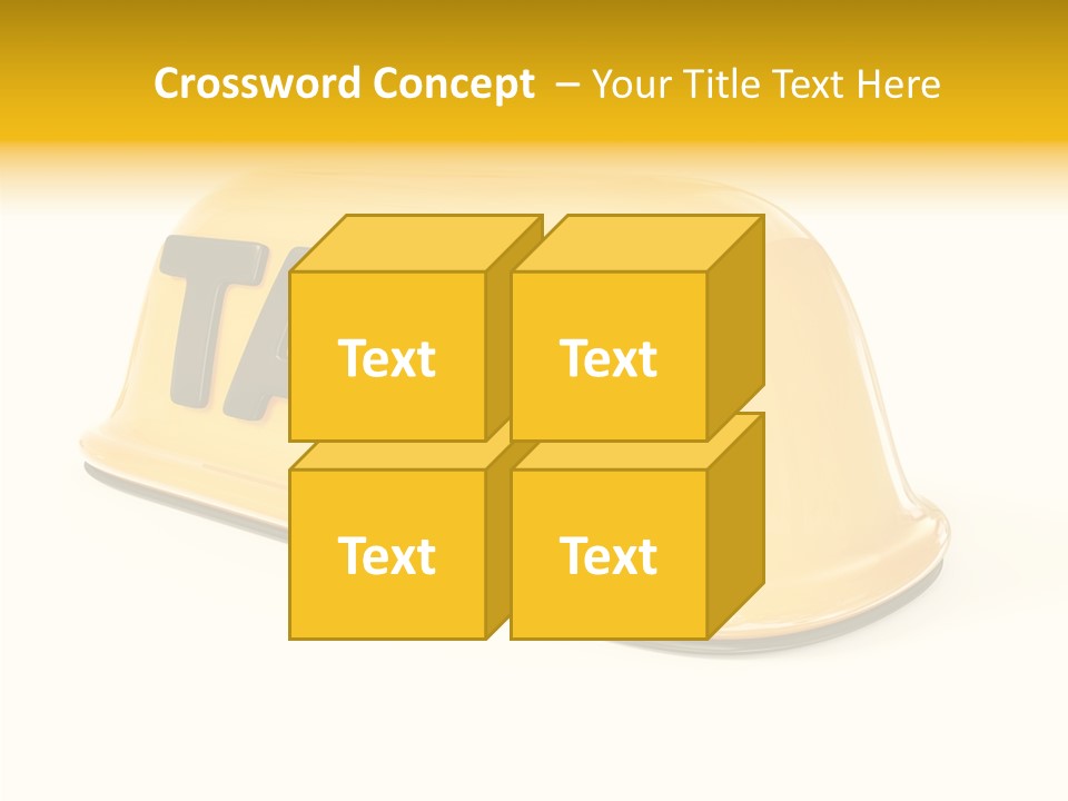 Auto Text Ride PowerPoint Template