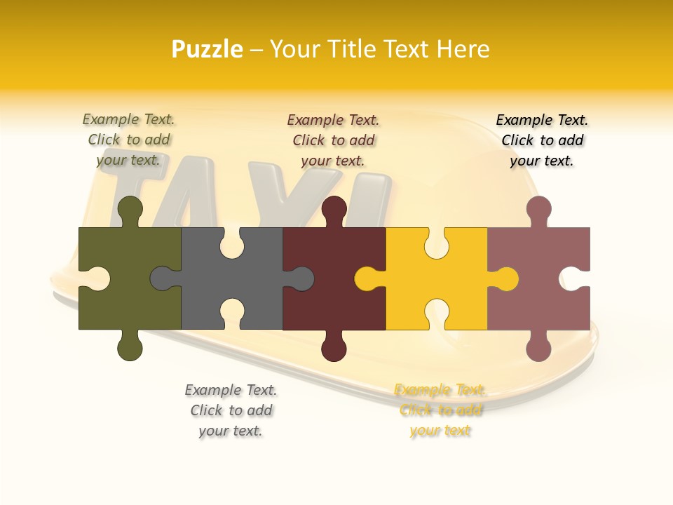 Auto Text Ride PowerPoint Template