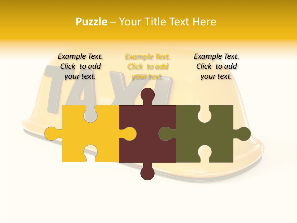 Auto Text Ride PowerPoint Template