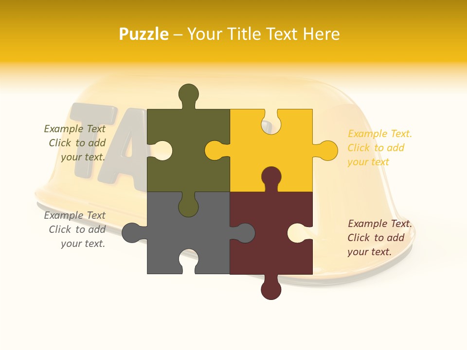 Auto Text Ride PowerPoint Template