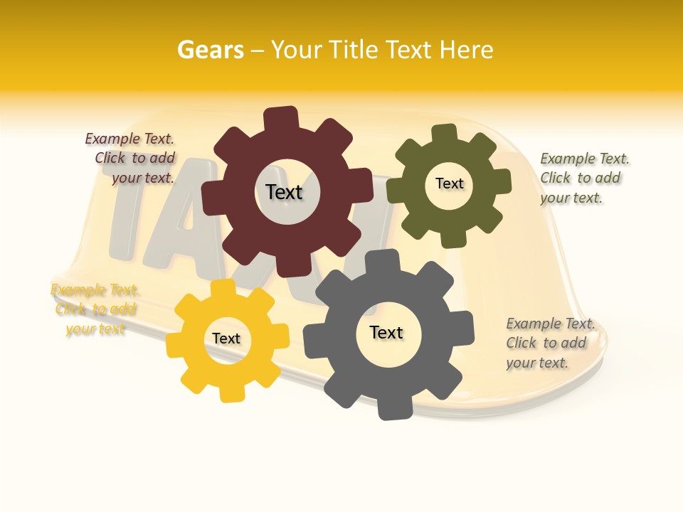 Auto Text Ride PowerPoint Template