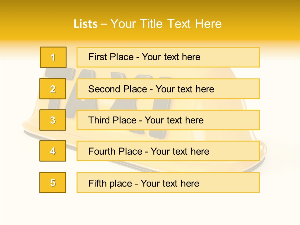 Auto Text Ride PowerPoint Template
