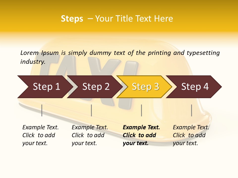 Auto Text Ride PowerPoint Template