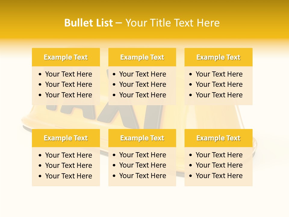 Auto Text Ride PowerPoint Template