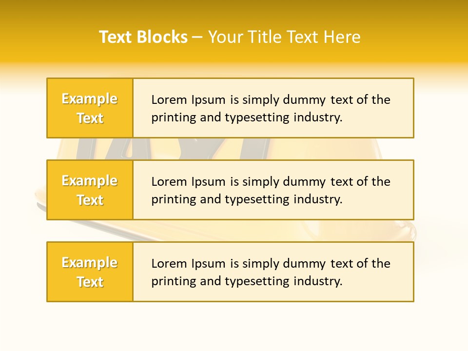 Auto Text Ride PowerPoint Template