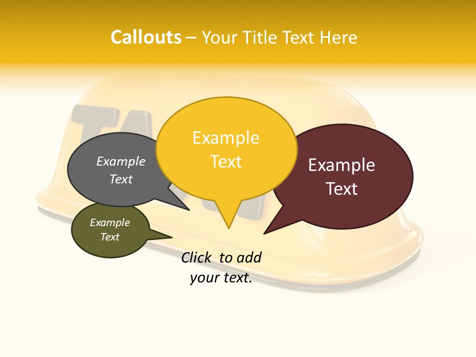 Auto Text Ride PowerPoint Template