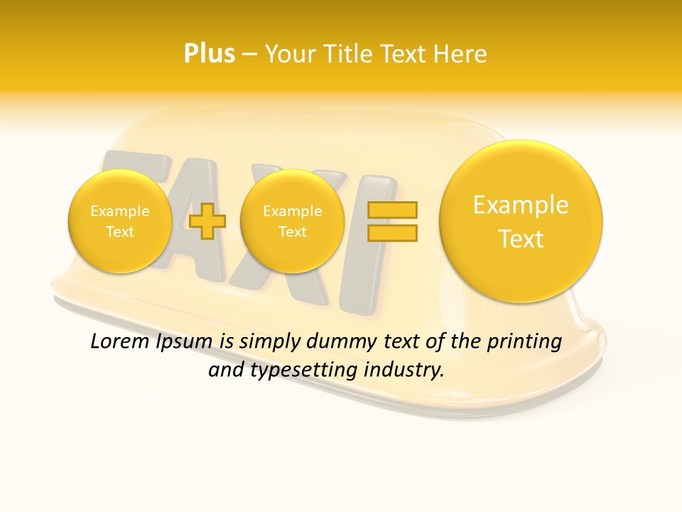 Auto Text Ride PowerPoint Template