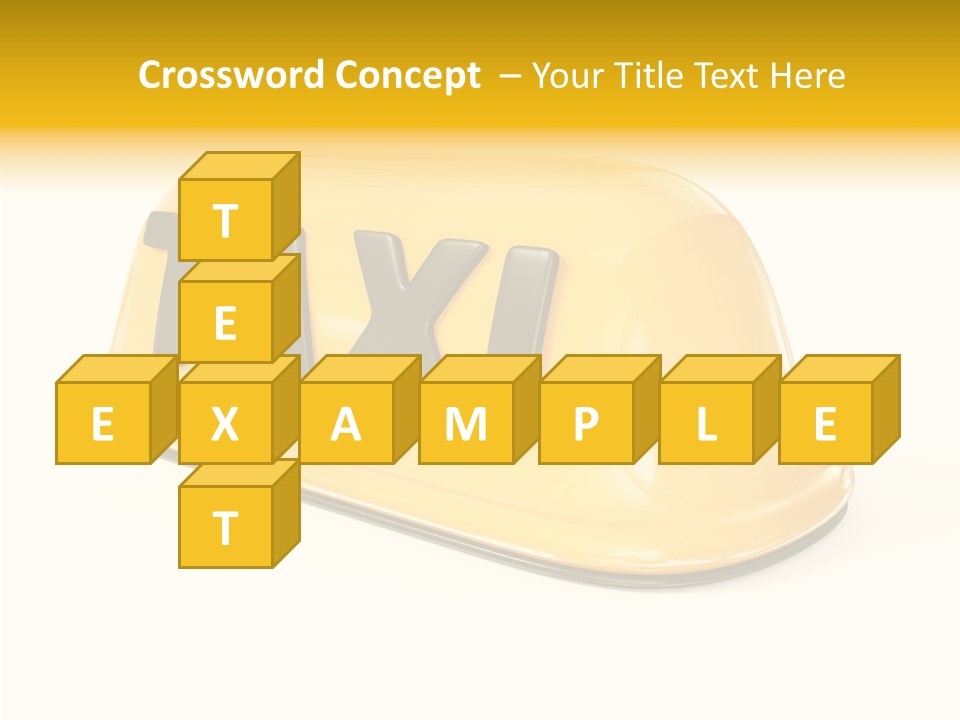 Auto Text Ride PowerPoint Template