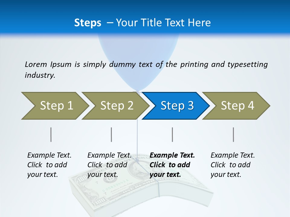 Stack Savings Economy PowerPoint Template