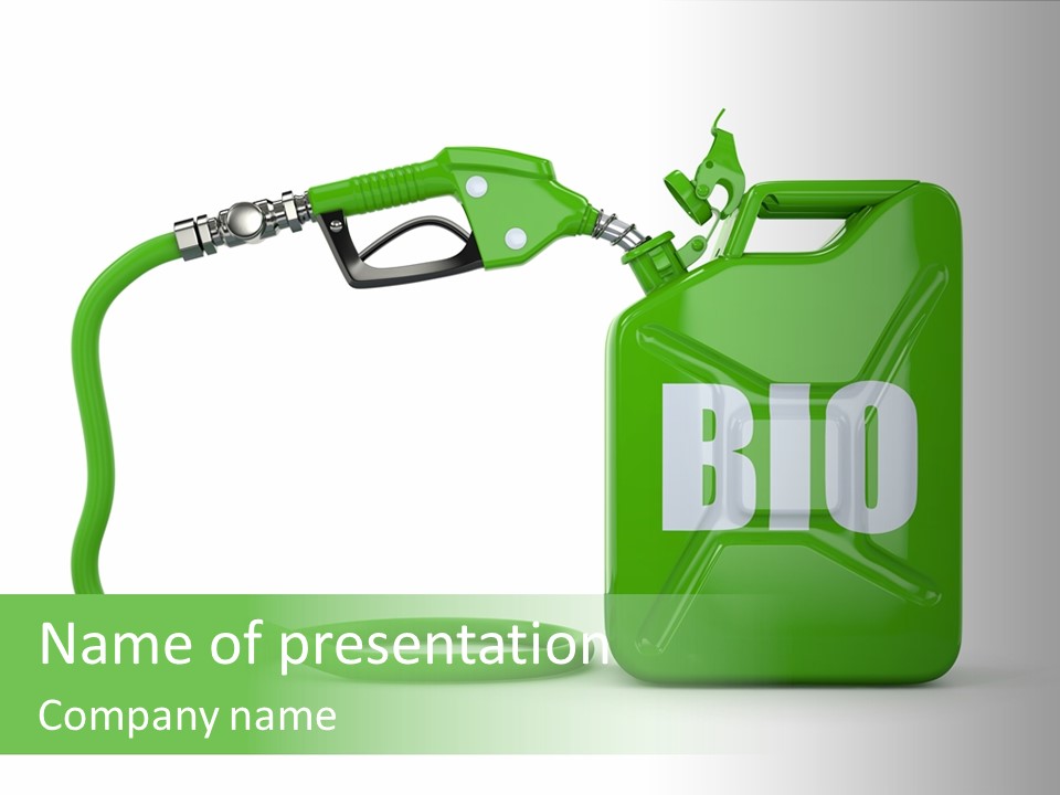 Recycling Oil Metal PowerPoint Template