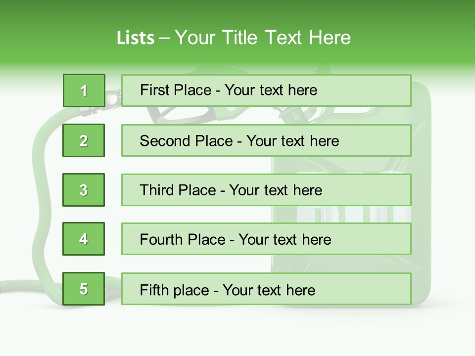 Recycling Oil Metal PowerPoint Template