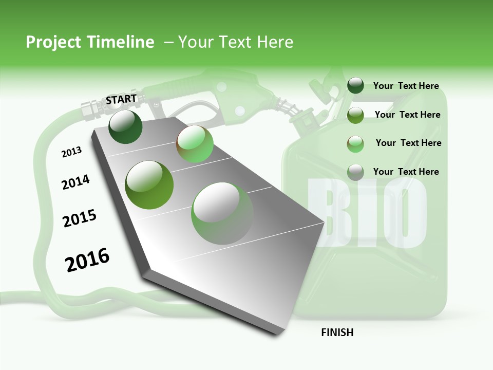 Recycling Oil Metal PowerPoint Template