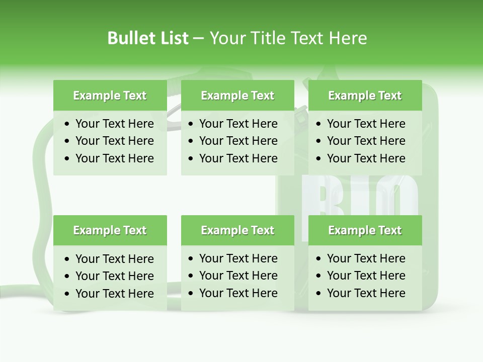 Recycling Oil Metal PowerPoint Template