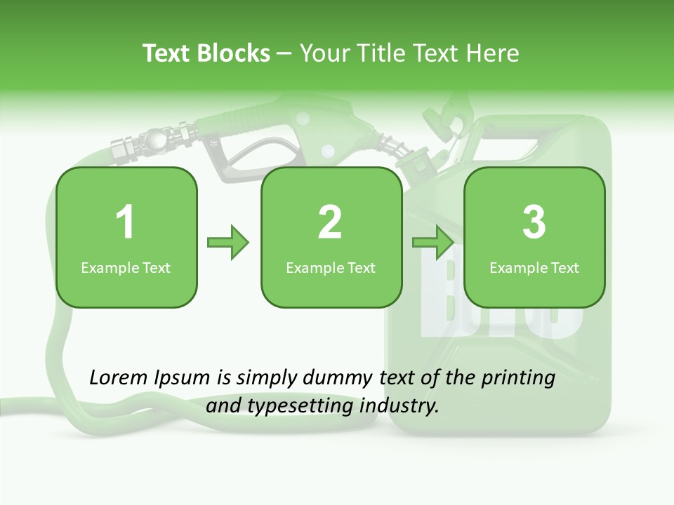 Recycling Oil Metal PowerPoint Template