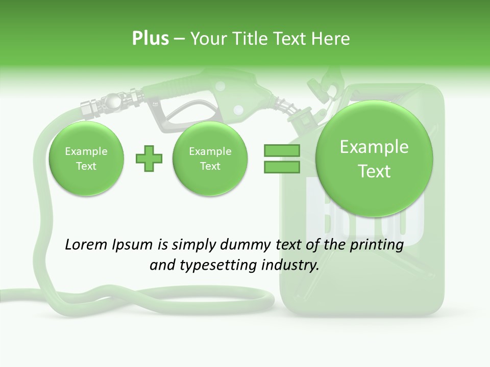 Recycling Oil Metal PowerPoint Template