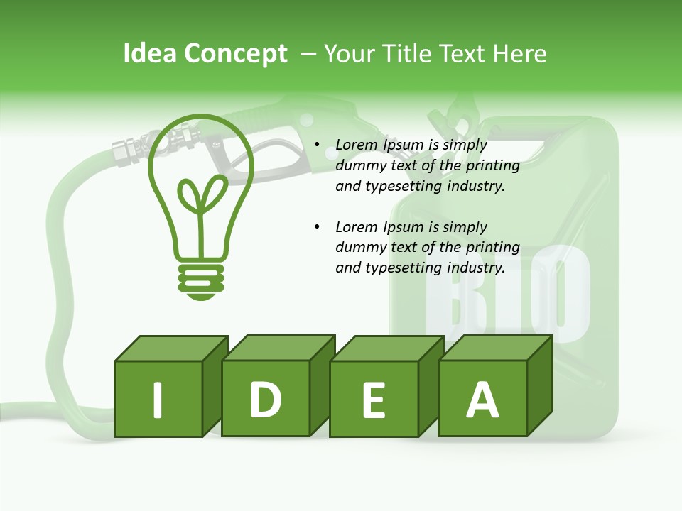 Recycling Oil Metal PowerPoint Template