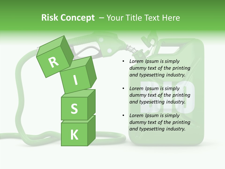 Recycling Oil Metal PowerPoint Template