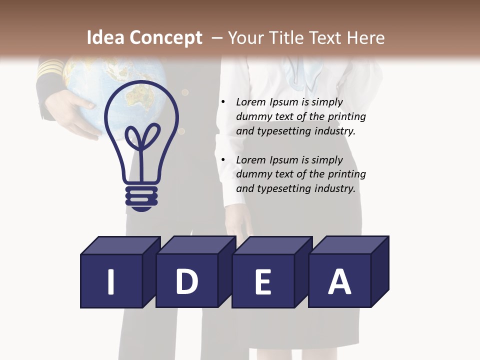 Profession Isolated Smiling PowerPoint Template