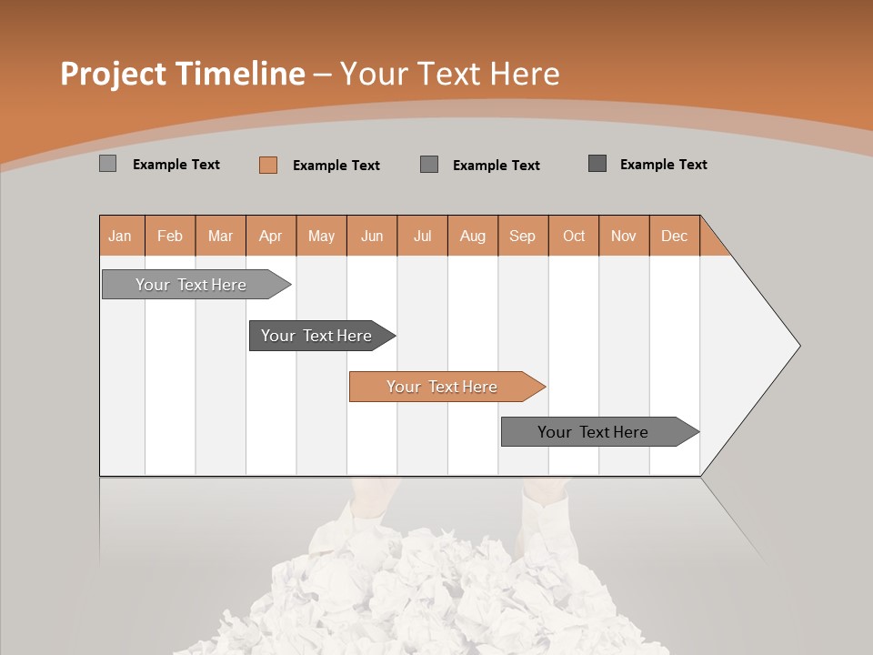 Holding Pile White PowerPoint Template
