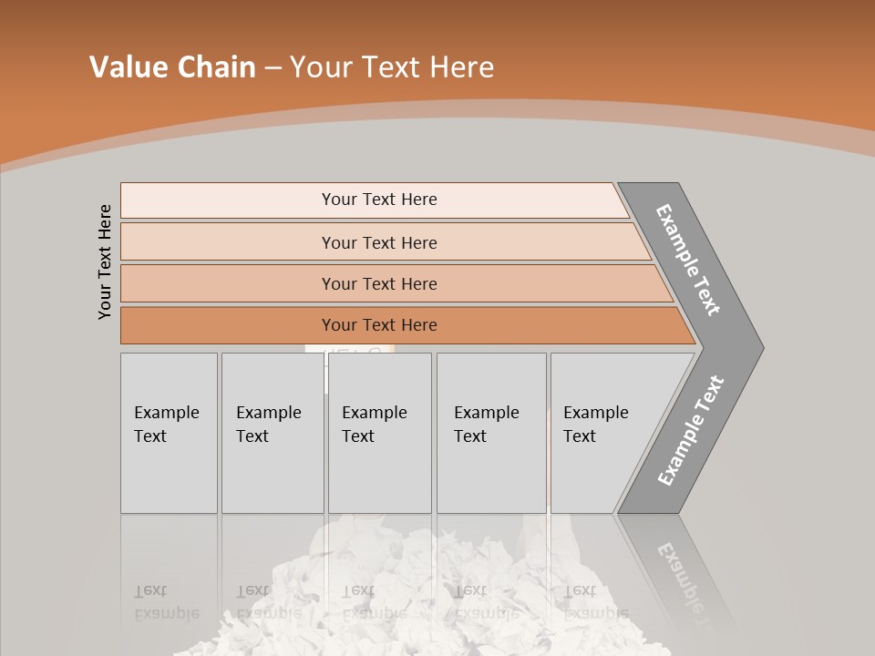 Holding Pile White PowerPoint Template