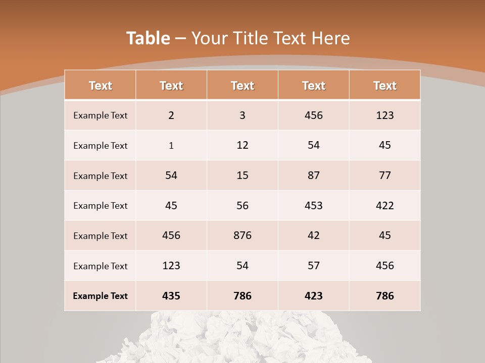 Holding Pile White PowerPoint Template